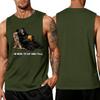 Men's Funny Animal Saying Tank Top - Loose Fit Breathable Summer Vest for Gym and Street