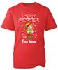 Personalised Merry Christmas Elf Name T-Shirt, Funny Santa Xmas Day Unisex Top