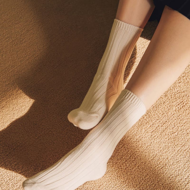 Abiruz Women's Heavy Rib Socks (8 Colors)