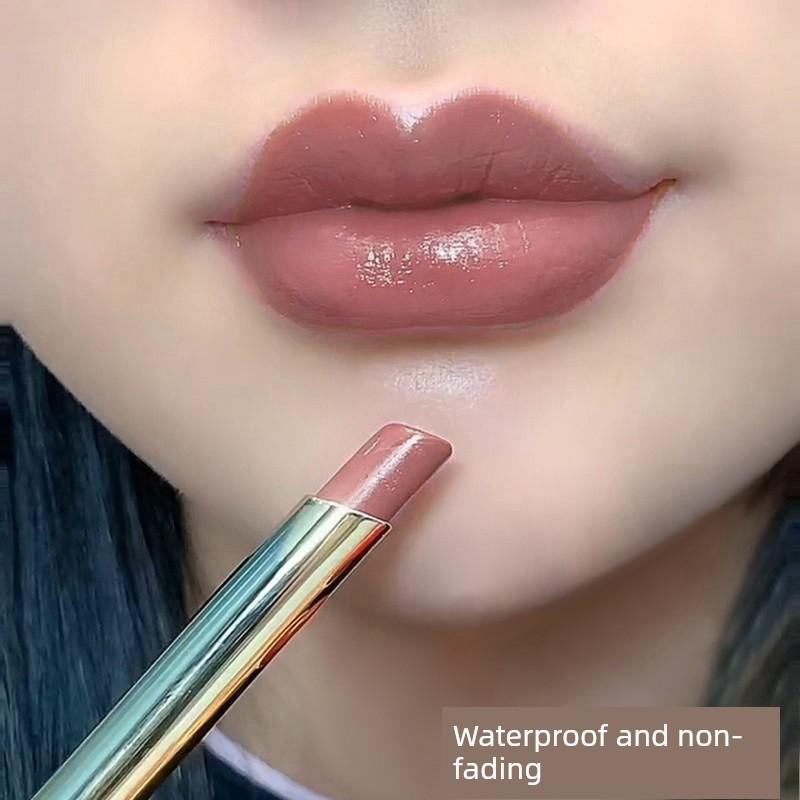 Li Jiaqi Recommend Non-Fading No Stain On Cup Burgundy Lipstick Raincoat Matte Plain Face White Long Lasting Waterproof Moisturizing