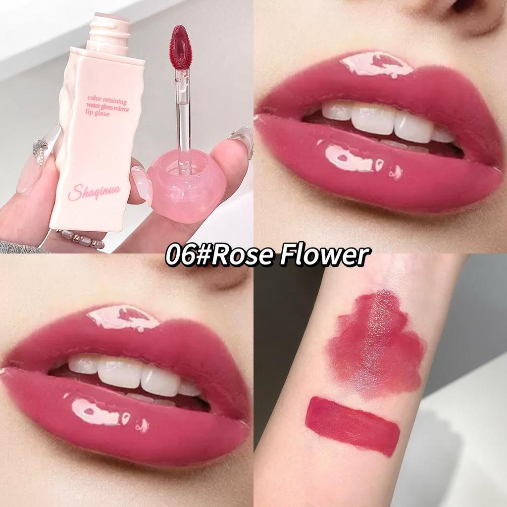 Mirror Gloss Lip SHAQINUO Hydrating, Long-Lasting Color with Luminous Mirror Finish for Glossy and Vibrant Lips All-Day Wear