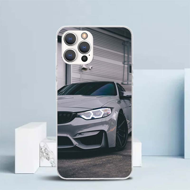 Blaues Rotes Auto für iPhone 16 17 Air 15 14 Pro Max 16E Handyhülle 13 Mini 12 11 7 SE 8 Druckmuster Passende Hüllen 16 15 14 Pro Max 13
