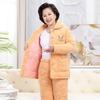 Women's Autumn/Winter Thickened Coral Fleece Warm Pajama Set