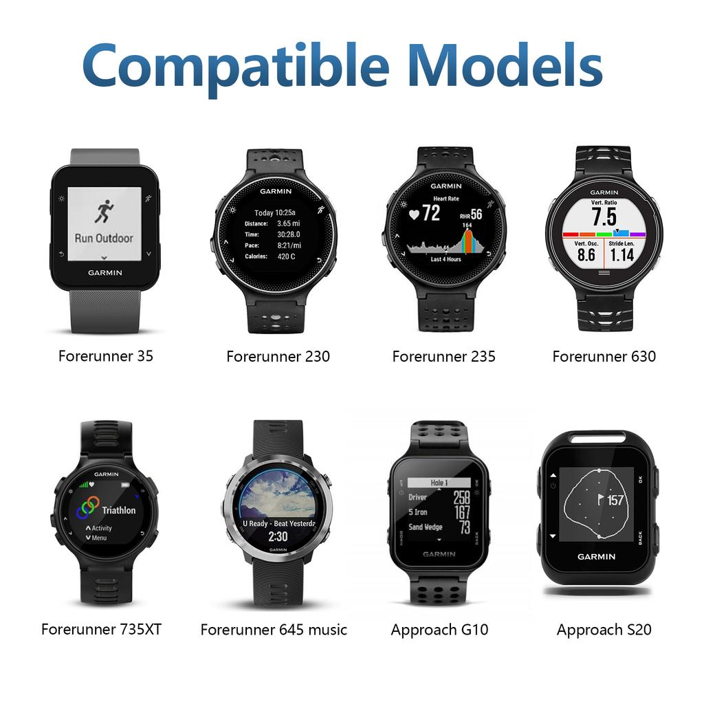 100cm USB Charger For Approach G10 S20 Charging Cable For Garmin Forerunner 35 230 235 630 735xt 645 Music Charger Clip Cradle