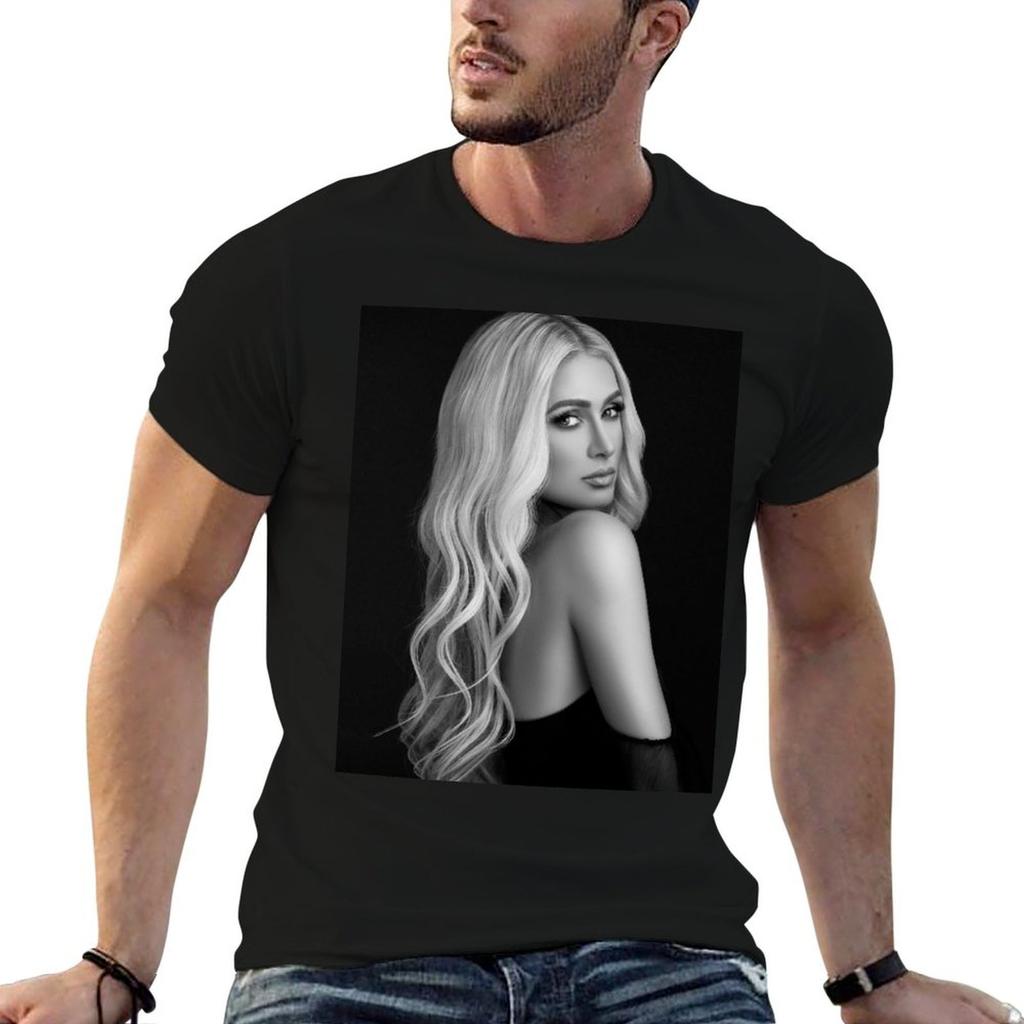 Paris Hilton That's Fan Art Mask, Poster, Tapestry, Canvas Tribute T-Shirt Large Size Short Sle