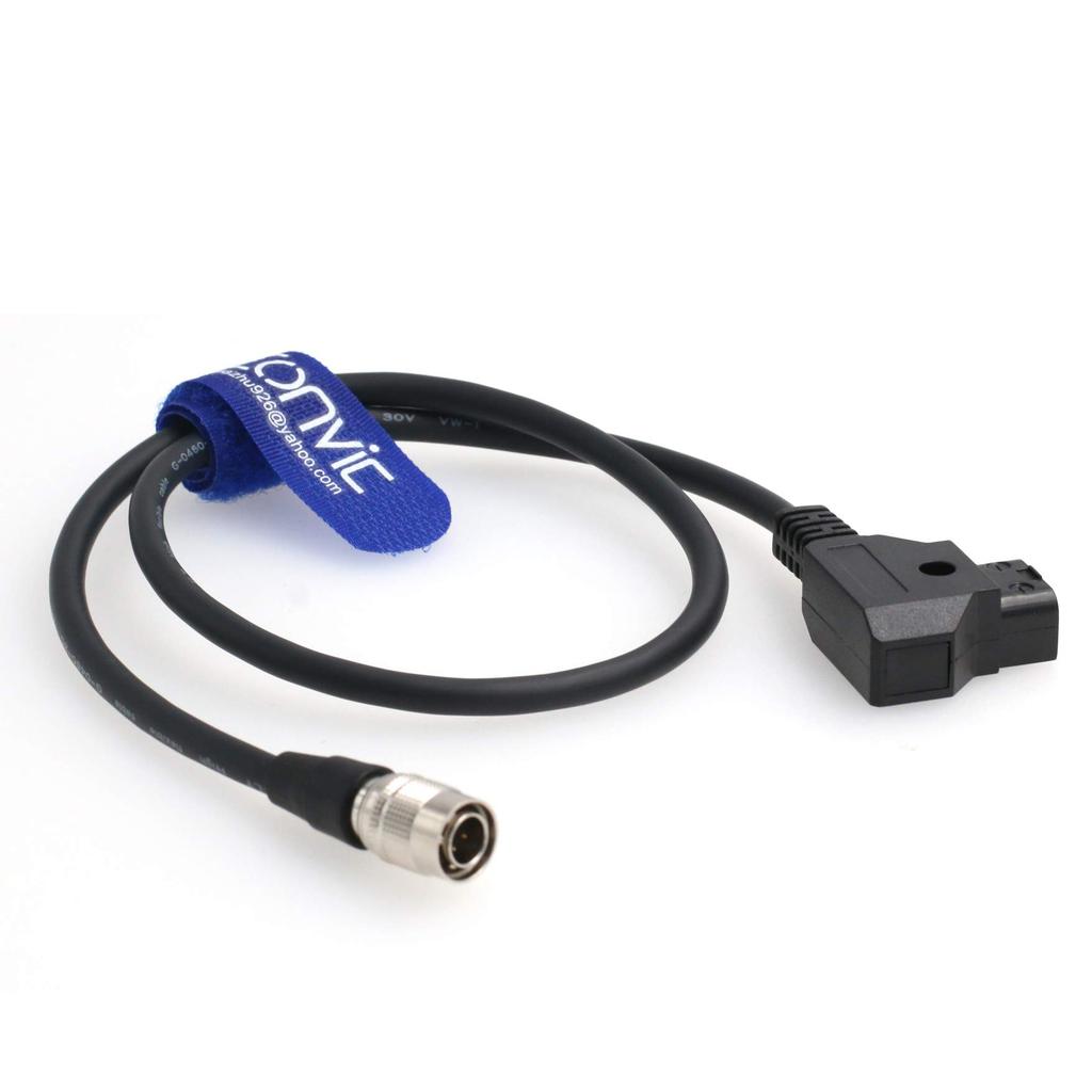Hirose 4Pin Male to Anton Bauer D-Tap For ZOOM F8 Sound Devices 633/644/688 (Straight Cable)