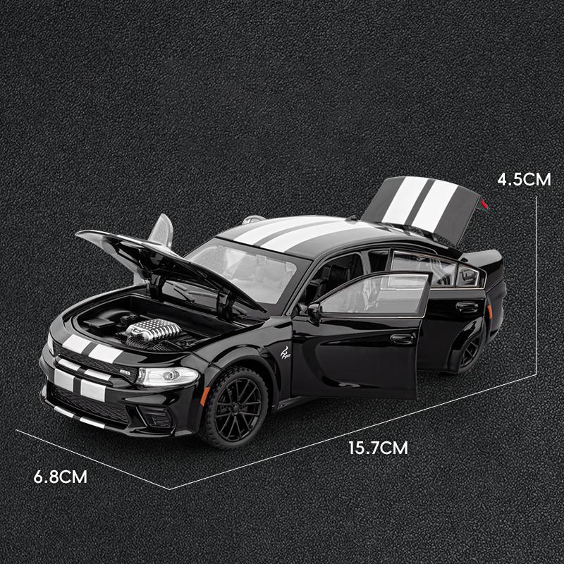 1:32 Dodge Charger SRT Super Sports Car Alloy Diecast Model Car High Simulation Home Decoration Ornaments Holiday Present Friend