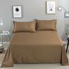 Solid Color Washable Twill Bed Sheet - Thick Duvet Cover for Dorms and Single Beds