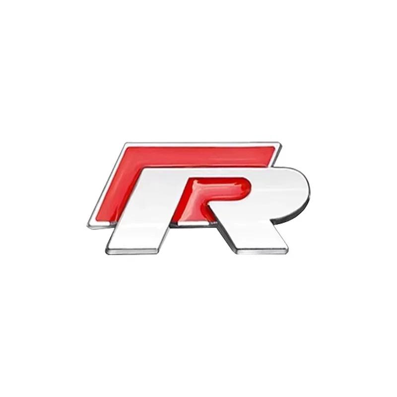 Nový emblém s logem R Kovová karoserie auta Zadní kufr Samolepka Příslušenství Pro Volkswagen Tiguan Bora POLO PASSAT CC Touran GOLF Jetta
