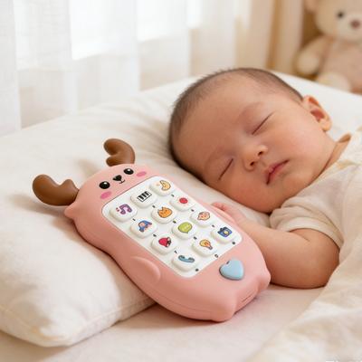 Mobile Phone Soft#Plastic Music%Children's Story #Learning Sleep;Aid Toys And^ Light Content Is Rich& And Colorful\Holiday Gifts