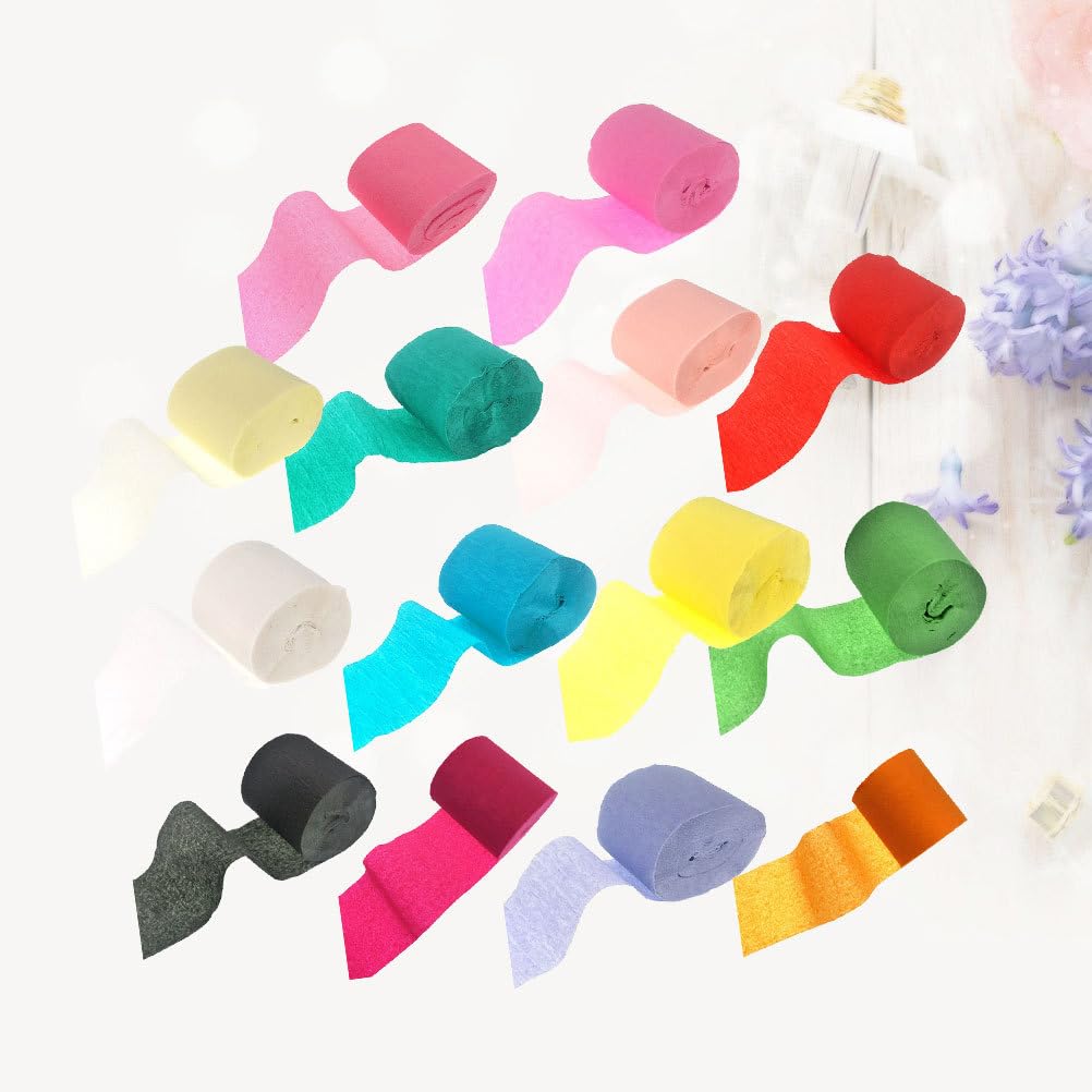 Iplusmile 14pcs Tissue Paper Streamers DIY Crepe Paper Halloween Party Decorations Party Streamers Crepe Paper Crepe Paper Ribbons Streamer