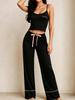 European and American Suspender Pajamas Women's Summer Sexy Vest Trousers Two-piece Suit Women's Loungewear Pajamas