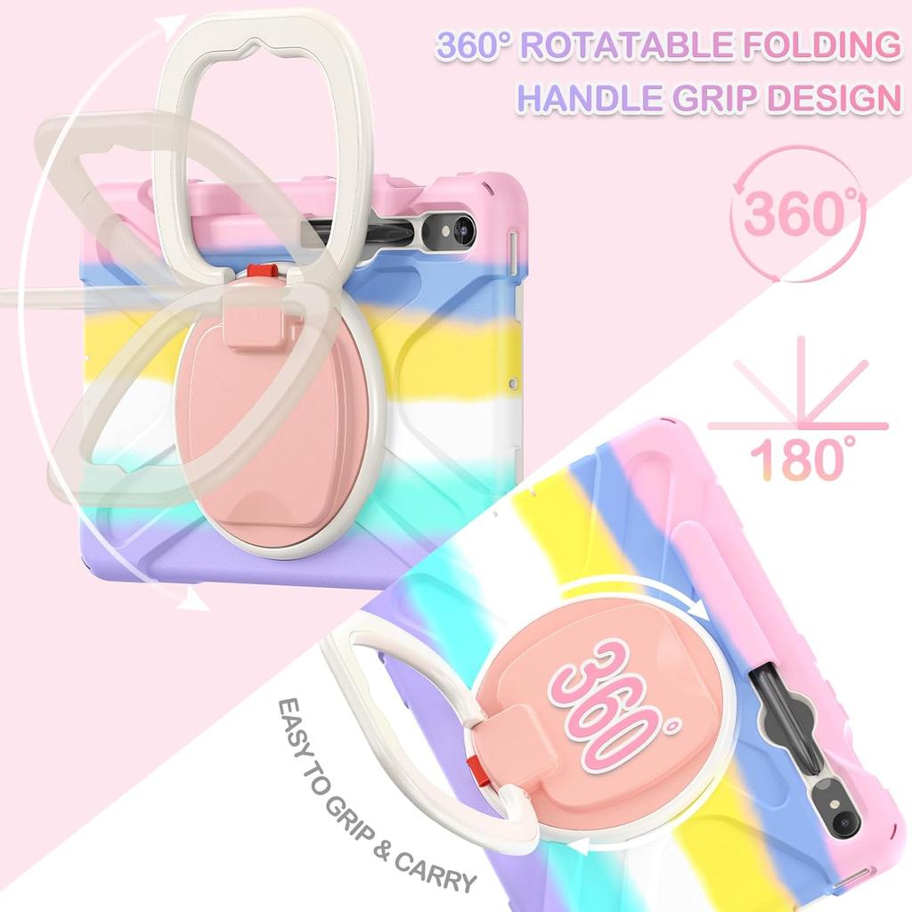 Case For Samsung Galaxy Tab S11 S8 S9 S10+Ultra 14.6"S7 Plus 12.4 Shockproof Tablet Stand Cover Tab S7 S8 S9 FE 10.9"S11 11 Case