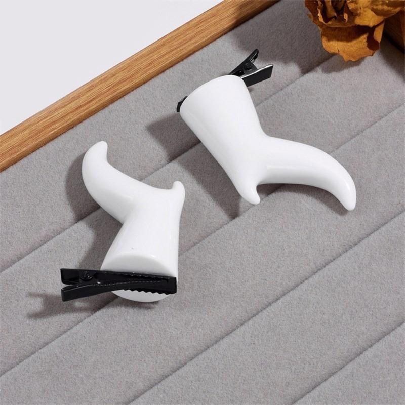 Anime Hair Clip Antler Halloween Horn Flat Clip Halloween Hairpin Antler Elegant Hair Clip for Cosplay