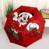 1pc Mickey Mouse Christmas Automatic Folding Umbrella, Compact Portable Travel Umbrella, Perfect Gift for Friends  yy250806002