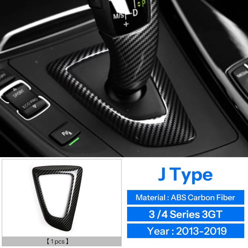 Accessories for BMW 3.4 Series F30 F31 F34 F36 3GT 320i ABS carbon fiber car center console cover armrest box decorative cover
