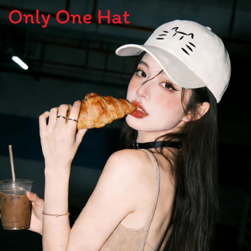 Cotton Baseball Cap For Women With Embroidered Letters Sun Protection Fashionable Casual Headwear