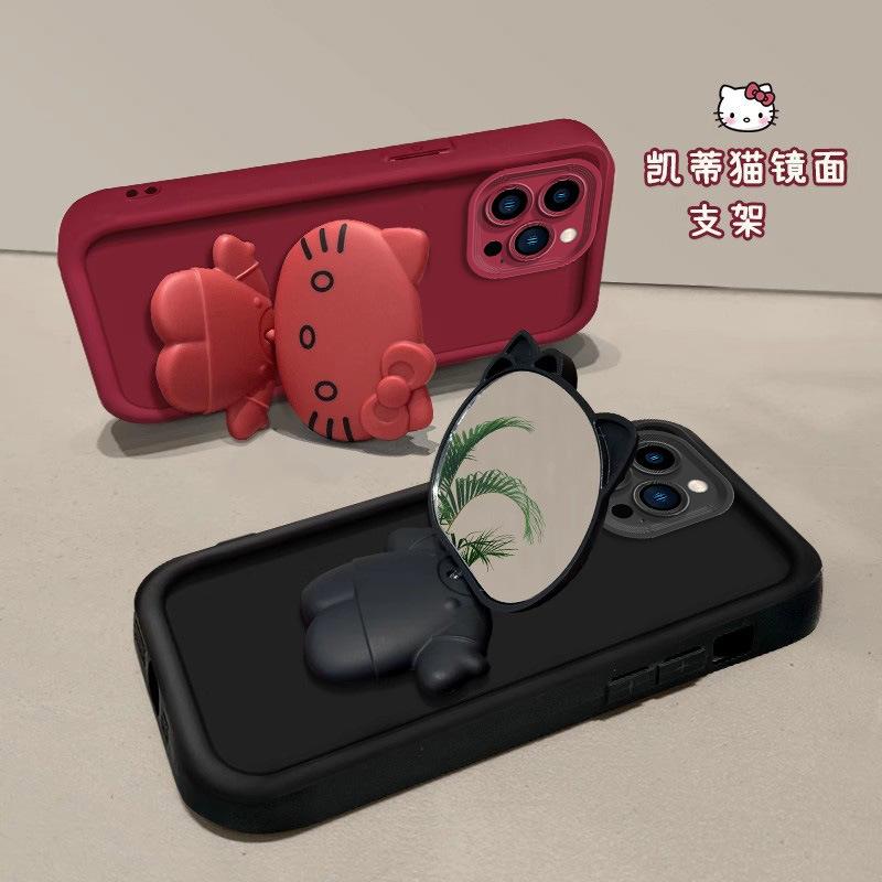Applicable To Apple 17promax Mobile Phone Case Hello Kitty iPhone16/15/14 Bracket All-inclusive 12/11 Female 16E