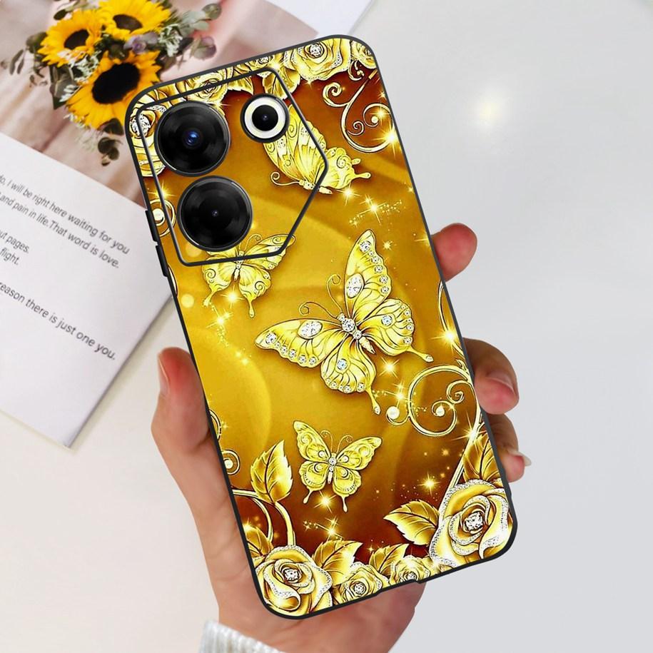 For Tecno Camon 20 Pro 5G Case Marble Cover For Tecno Camon 20 Bumper Soft Silicone Phone Cases For Camon20 Pro CK8n CK7n Fundas