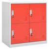 VidaXL Lockable Locker Cabinet Storage Cabinet Storage Organizer Office Cabinet Light Grey 336434