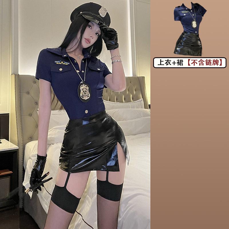 Domila Sexy Lingerie Sexy Policajtka Horúci Dutý Seduction Uniform Vášeň Cosplay Nočný Klub Oblek