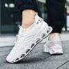 Large Size Blade Fly-woven Mesh Shoes Breathable Casual Sports Shoes Lightweight Soft Sole Shock-absorbing Running Shoes