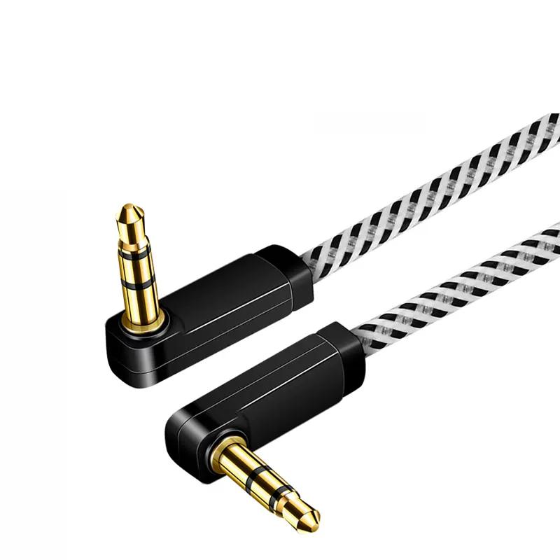Cavo Aux PNGKNYOCN Cavo Audio Da 2,5 Mm Ad Angolo Retto, Da 2,5 Mm Maschio A 90 Gradi Maschio TS Mono Cavo Audio Per Cuffie (0,3M) (0.3M, 90 Degree To 90 Degree Prolunga Jack 3,5
