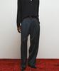 NOIRER Two-Tuck Button Wide Slacks (Gray)