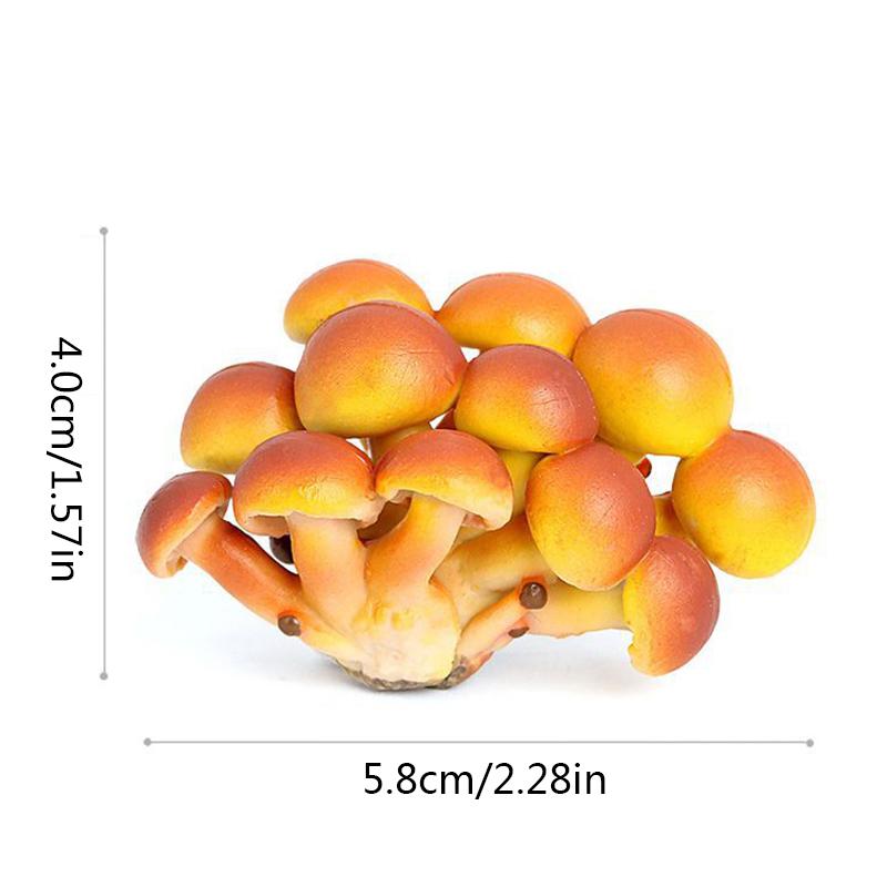 Mini Fairy Garden Miniatures Mushroom Garden Decoration Resin Mushroom Craft Miniature Artificial Bonsai Small Ornament