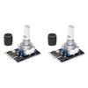 1-10PCS 360 Degree Rotary Encoder Module KY-040 Brick Sensor Development Board with Knob Cap Potentiometer KIT DIY for Arduino