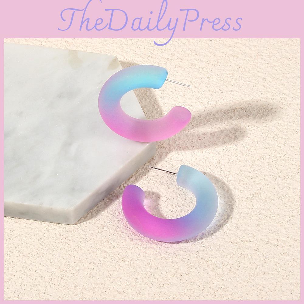 Womens Acrylic Geometric Earrings With Colorful Illusion For Wedding Birthday And Event Decor