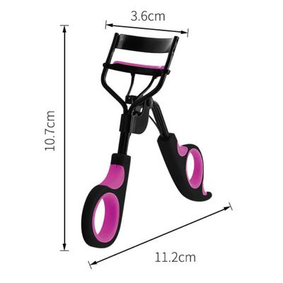 Beginner's Easy-Use Long-Lasting Eyelash Curler with Two-Tone Handle & Replacement Pad
