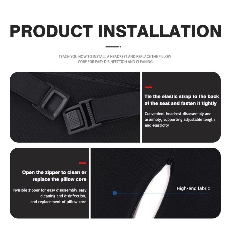 For Volkswagen VW Car Headrest Lumbar Support Cotton Neckpillow Waist Cushion Golf 4 5 6 7 Polo Jetta Sagitar Magotan Passat B5 zr7