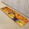 1Pcs Autumn Leaves Absorbent Non Slip Mat Soft Thickened Kitchen Floor Mat Waterproof Non-slip Oil-proof Floor Mat Runner Rug