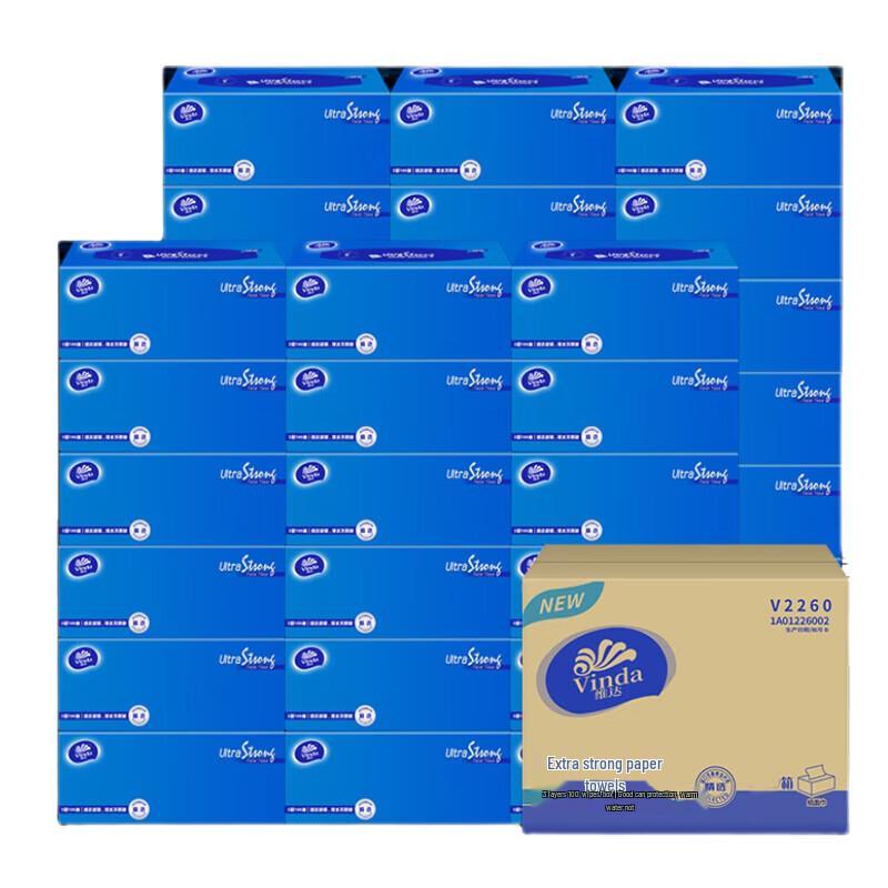 Vinda Ultra Tough 3-Ply Box Facial Tissues (36-Box Case)