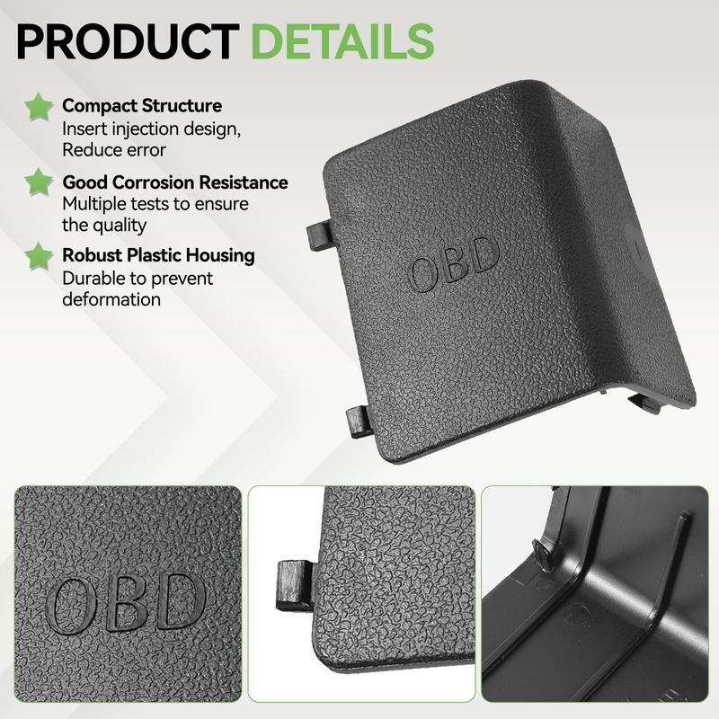 For BMW 3 Series E90 E91 E92 E93 2005-2012 OBD Port Diagnostic Plug Protective Cover - Black LHD Dash Panel Trim 51437147538