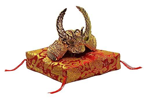 Successful Golden Helmet by Zuicho, Tokugawa Ieyasu Mini Helmet Ornament, 24KGP