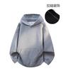 Unisex Heavyweight Fleece-Lined Hooded Sweatshirt Winter Oversized Casual Cotton Pullover Men Women