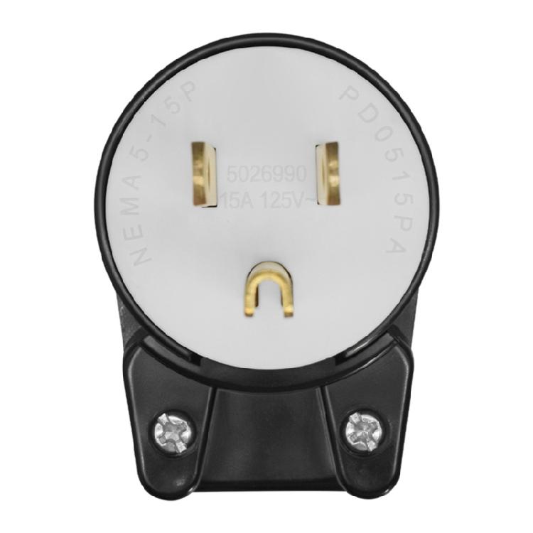 

Removable Nema 5 15P Power Plug 90 degree Swivels Plug 15A 125V Power for Secure Electrical Connection 1
