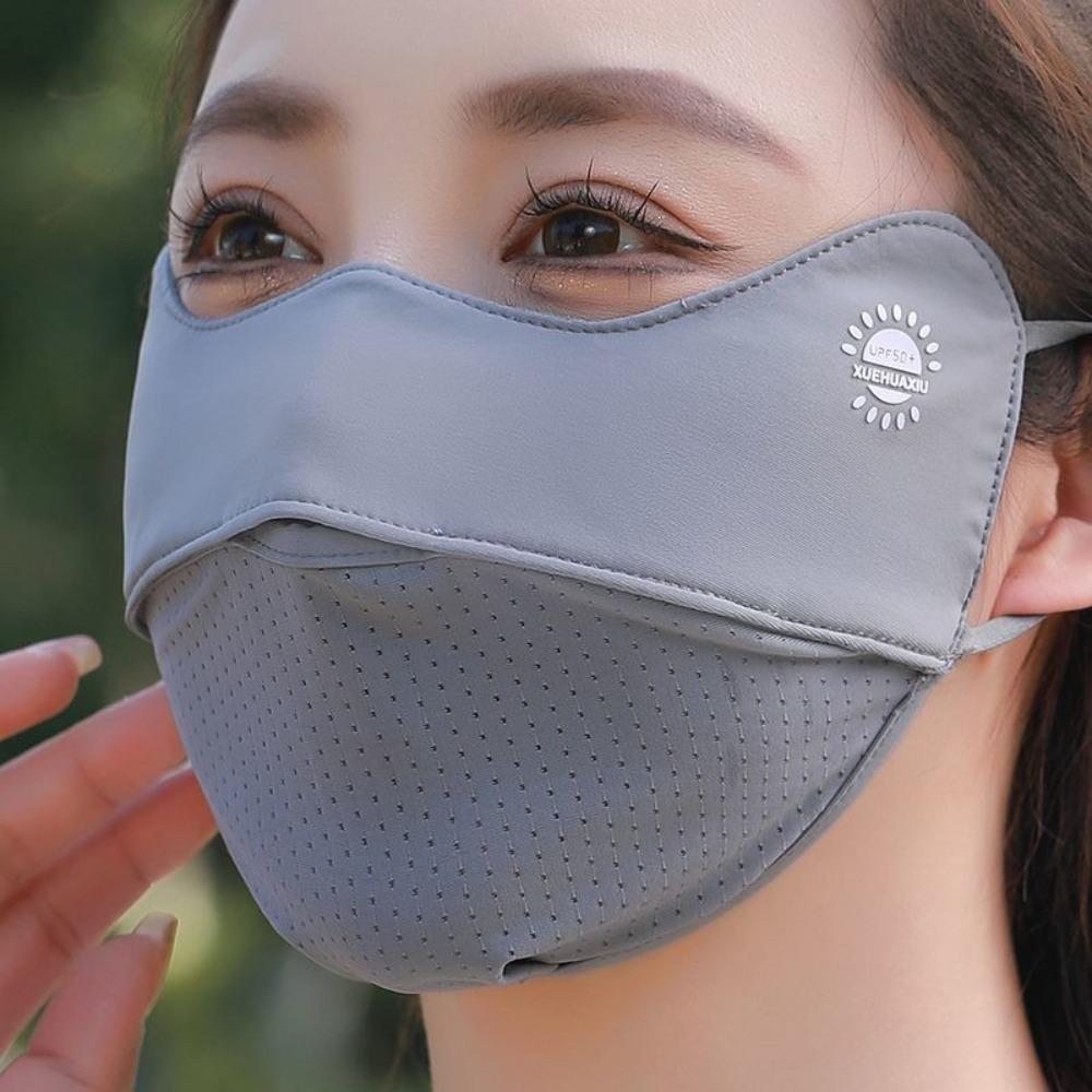 Breathable Ice Silk Mask Washable Riding Face Mask Protect The Corners of The Eyes