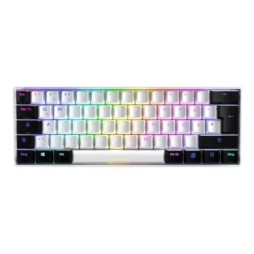 Clavier - SHARKOON - SGK50 S4 - USB - QWERTZ - Rétroéclairé RGB - 60% Compact