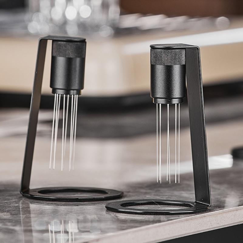 Espresso Espresso Stirrer Adjustable Espresso Distributor Stirrer Tool with Magnetic Stand Espresso Coffee Tool