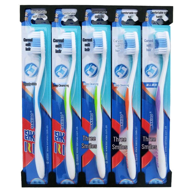 Sanxiao 998T Soft Bristle Toothbrush for Adults - Fine Bristle for Fresh Breath & Extra Care