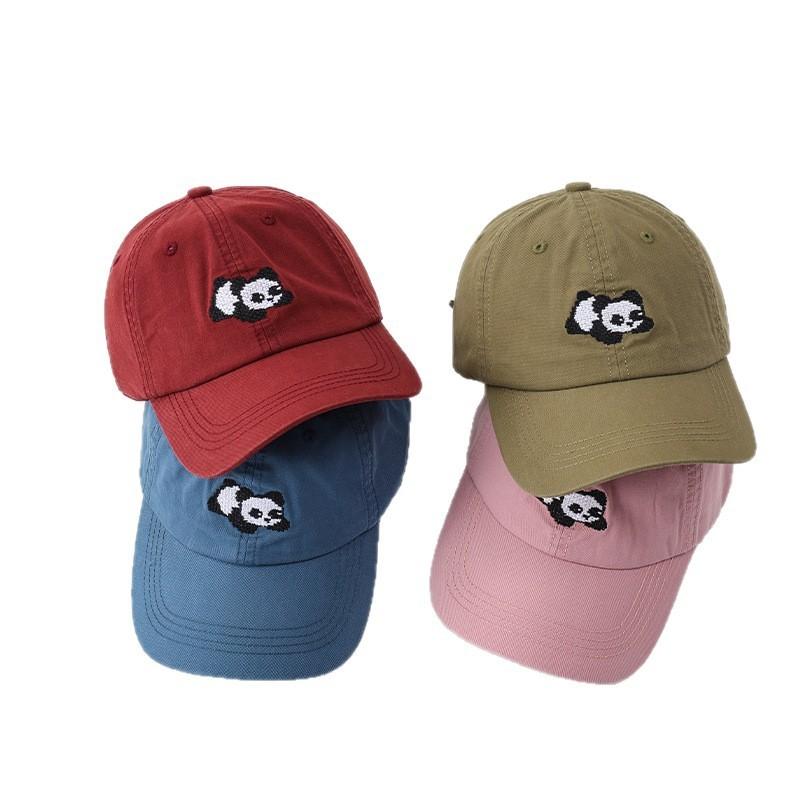 Bestickte Panda-Baseballkappe mit Sonnenschutz für den Sommer, Freizeitkleidung