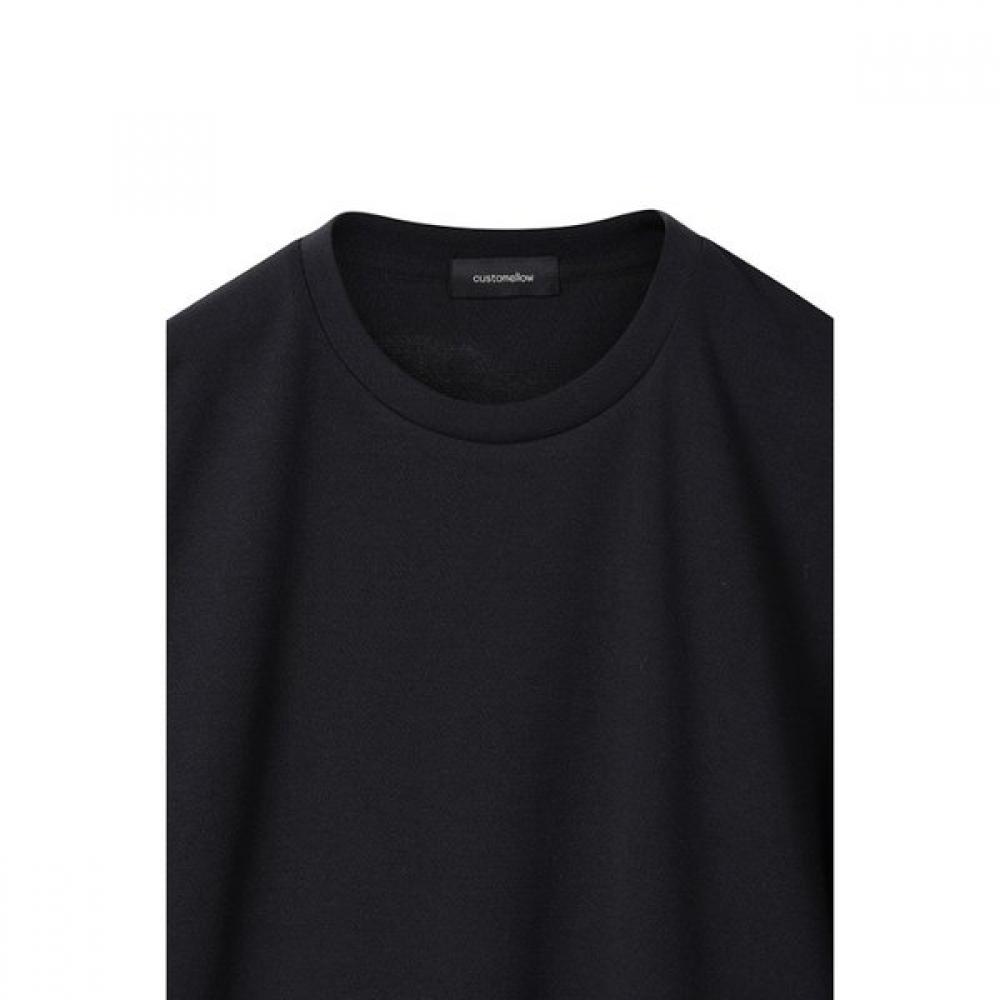 CusTomellow Black TexTure Long Sleeve T shirT cwTas25211bkx