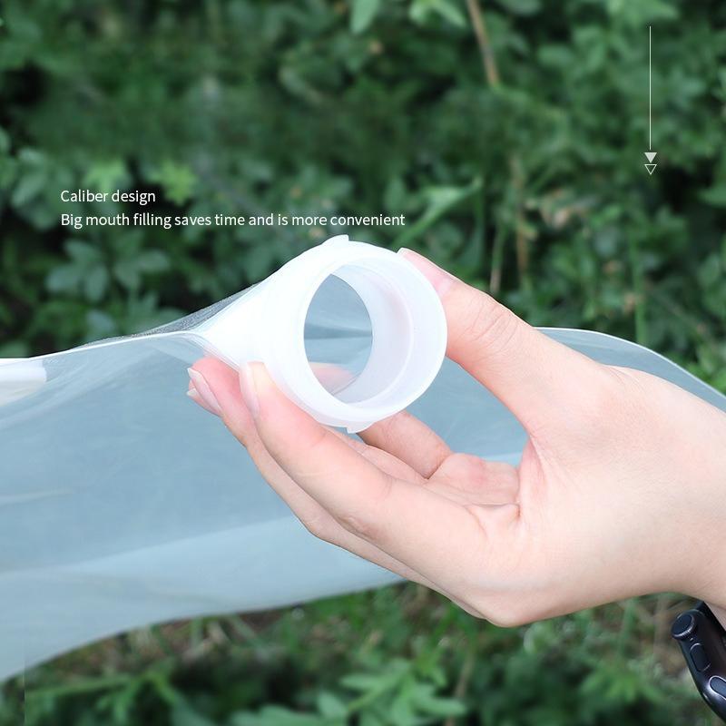 1Pc Outdoor Portable Folding Water Bag Large Capacity Water Storage Bag Mountaineering Tourism Camping Plastic Software Water Storage Bag Bucket