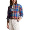 Polo Ralph Lauren Button-Down Long Sleeve Plaid Shirt Men Shirts Blue MNPOWOV16823-431
