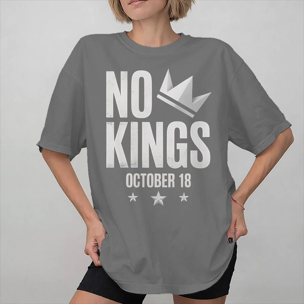 No Kings In America Graphic T Shirts for Unisex Women Cotton Tee Shirt Clothes