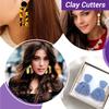 24pcs Green Clay Earring Cutters Various Shapes Boho Clay Cutters  Earrings Making