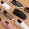 Indoor Couple Cotton Drag Men's Warm Winter Cotton Waterproof Outer Wear Slippers Home Non-slip Winter Velvet Men's Thick Bottom